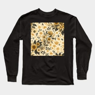 Yellow Flowers Long Sleeve T-Shirt